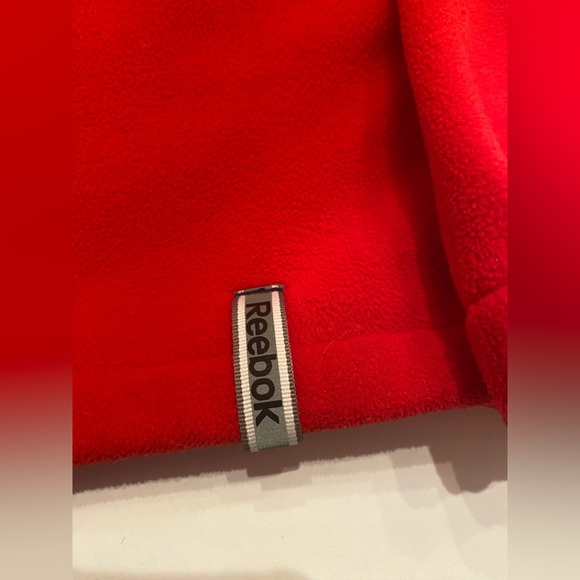 VTG New England Patriots Reebok NFL Sweatshirt Full Zip Fleece Jacket Medium - Picture 7 of 11